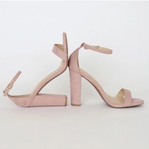 A New Day Blush Pink Block Heels